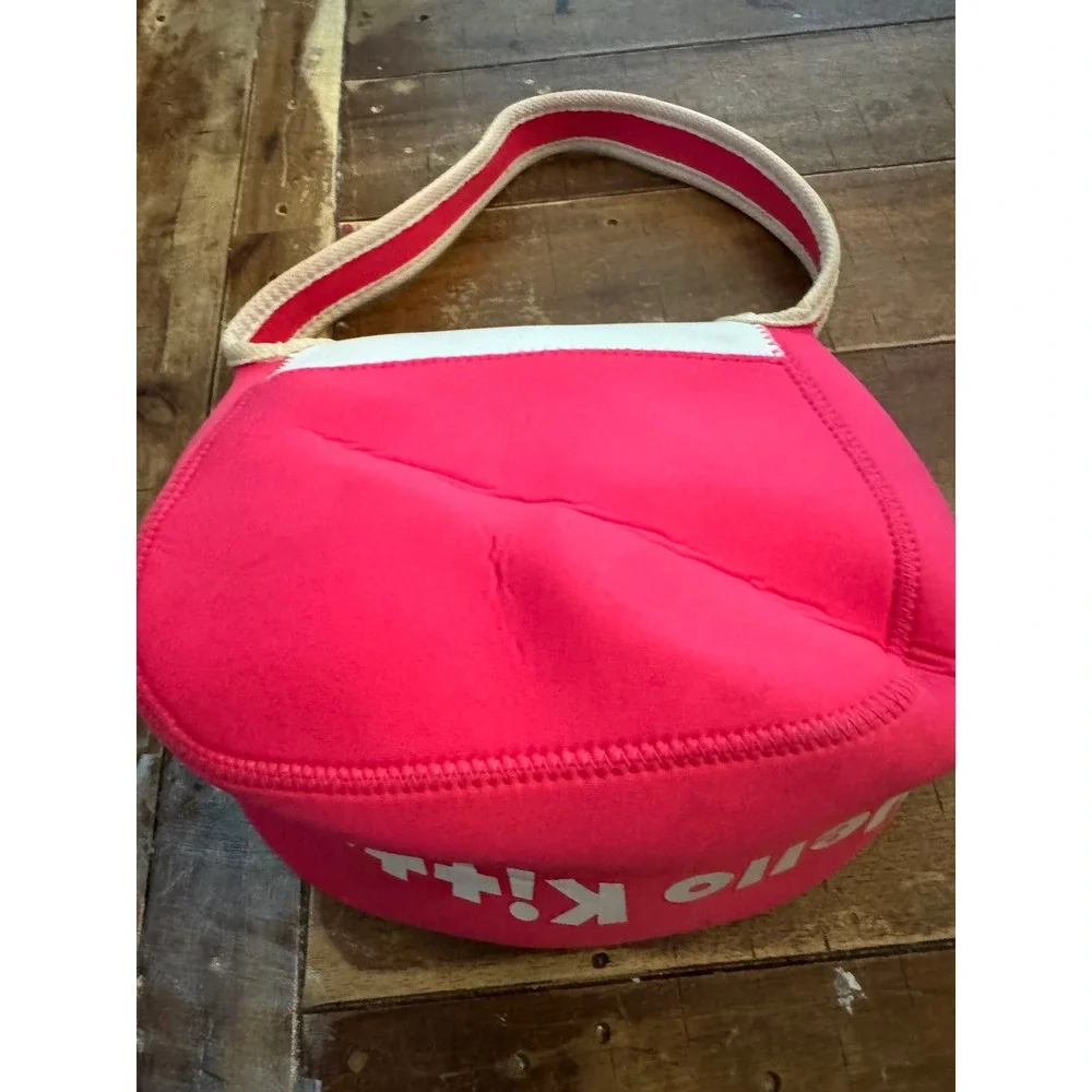 Hello Kitty Sanrio Pink Neoprene Shoulder Bag Kids Character Purse Snap Closure